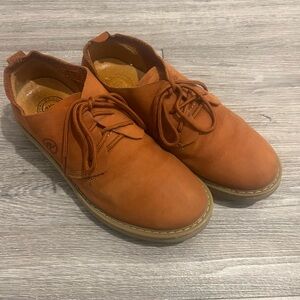 Men's Casual Suede Leather Lace-Up Shoes - Tan